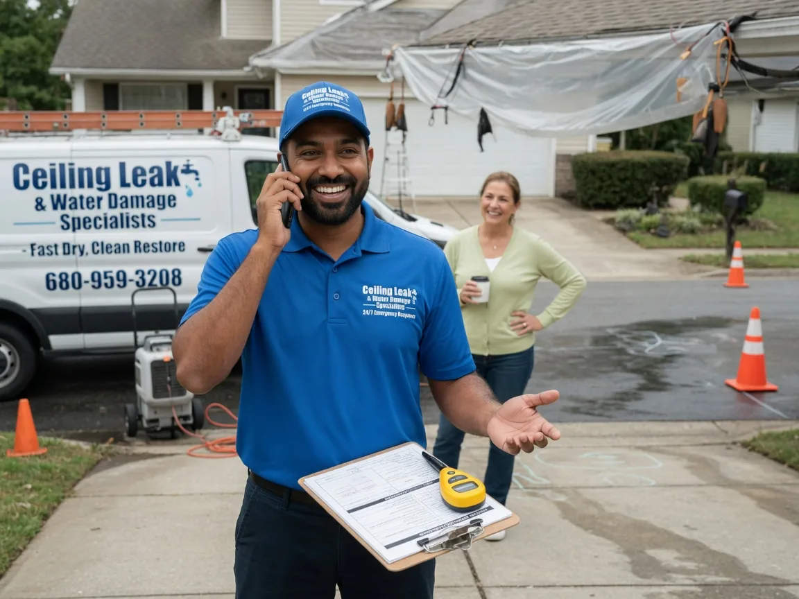 Ceiling Leak Cleanup Plymouth, IL FAQs